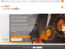 Tablet Screenshot of patentcreator.de